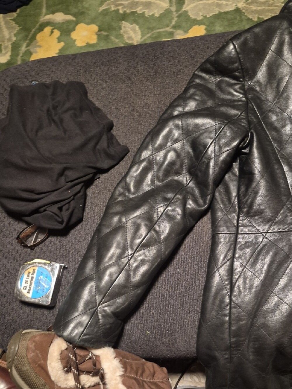 Burberry Black Quilted Leather Button-Front Jacket - Picture 6 of 16